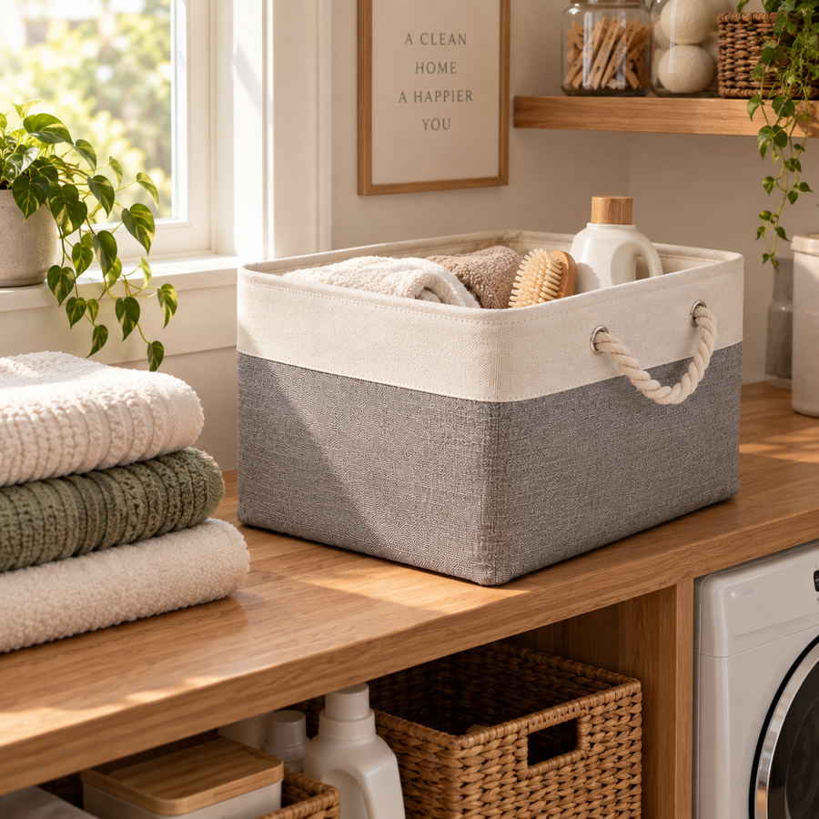 Foldable Storage Basket, Large